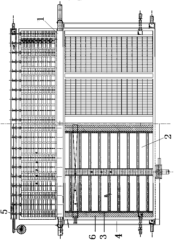 Inclined tube or inclined plate sedimentation pool having sludge concentration function, and sludge discharging method thereof