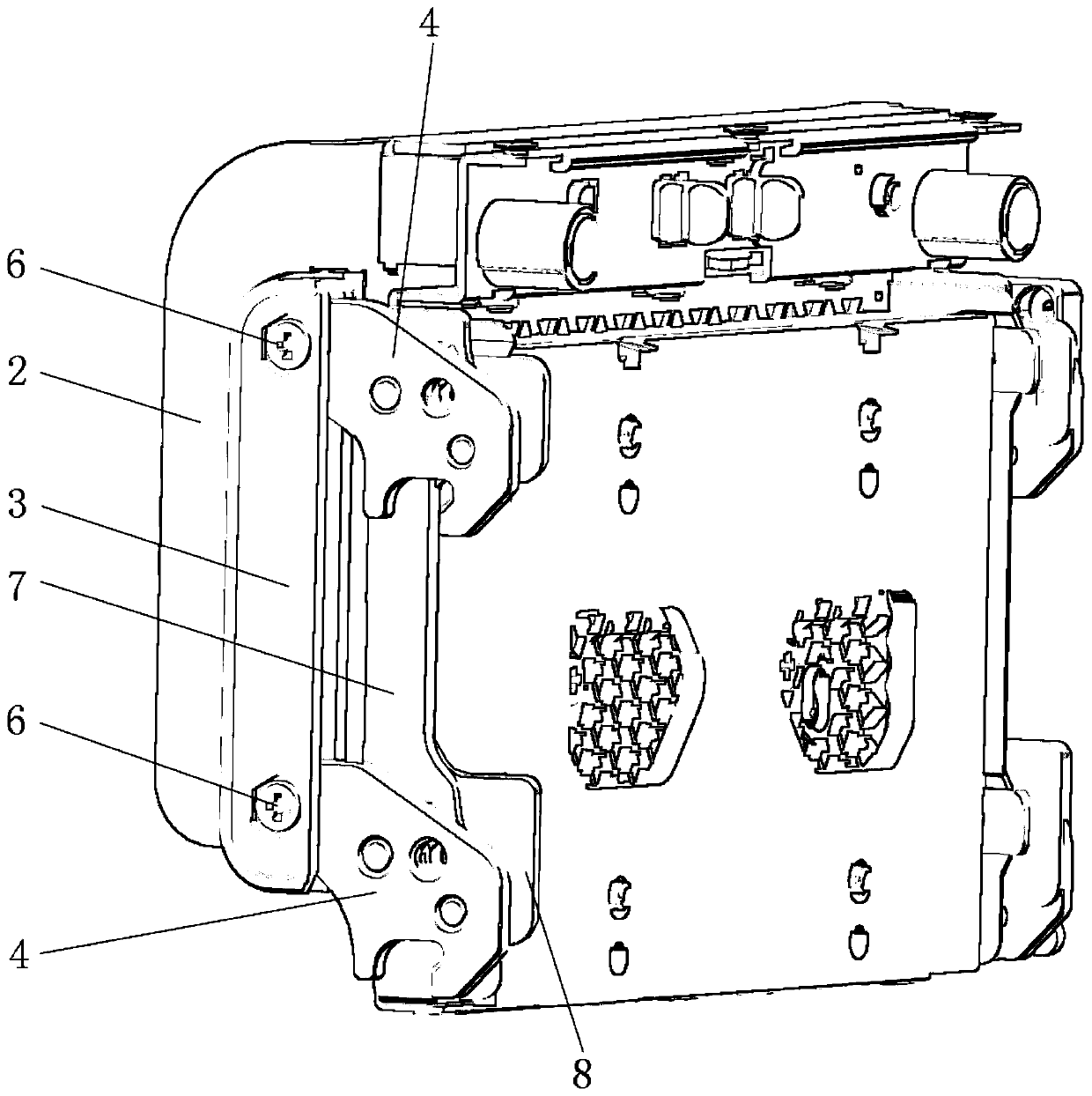 Connector auxiliary plugging and unplugging jig and connecting rod synchronous plugging and unplugging mechanism thereof