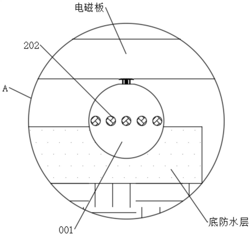 Coating process of self-eruption type nano waterproof coating