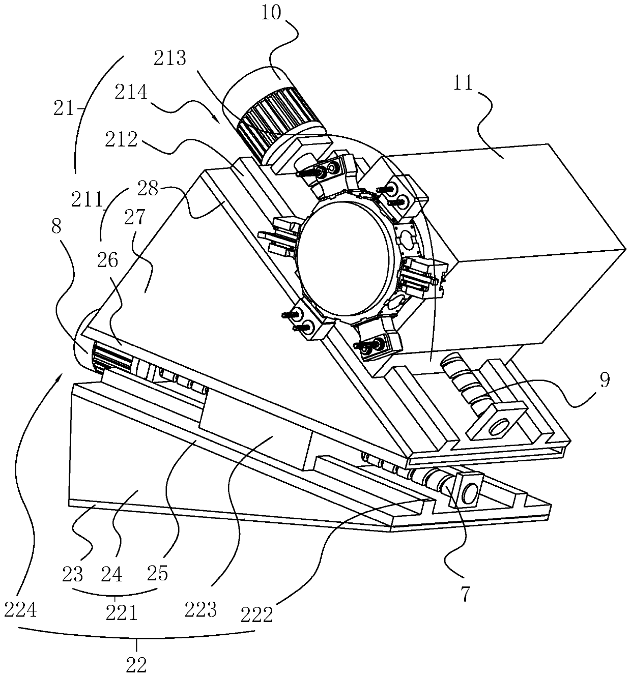 Tool turret device applied to machine tool with Y axis