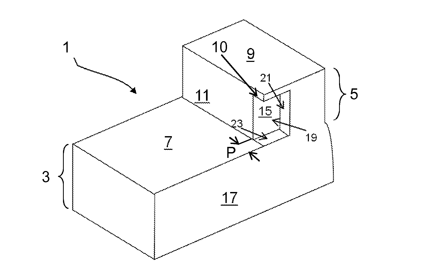 Mold comprising a cavity for molding a device for closure in a groove