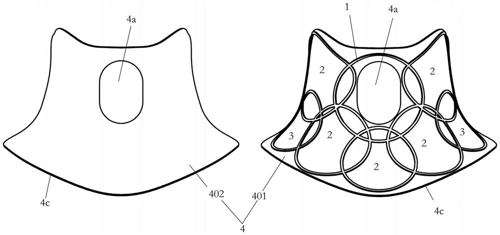 Radio frequency coil device for magnetic resonance neck imaging