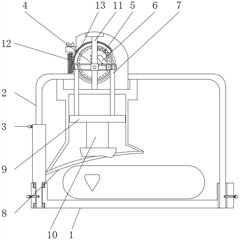 Adjustable labor-saving pressing mechanism for biological cardiac resuscitation