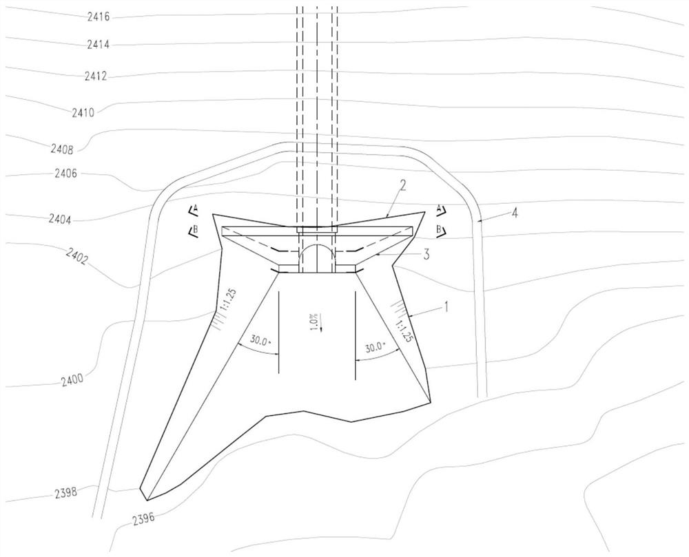 Construction method suitable for construction adit entrance area with relatively poor geological conditions