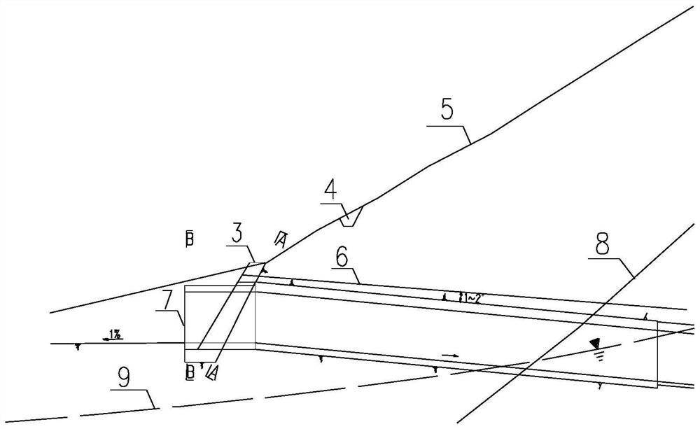 Construction method suitable for construction adit entrance area with relatively poor geological conditions