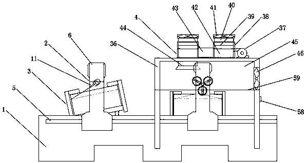 Combined anode carbon block slotting equipment