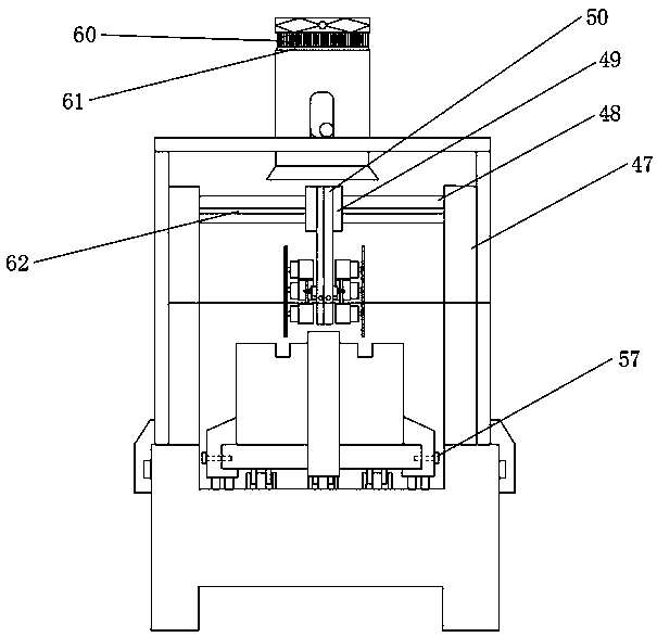 Combined anode carbon block slotting equipment