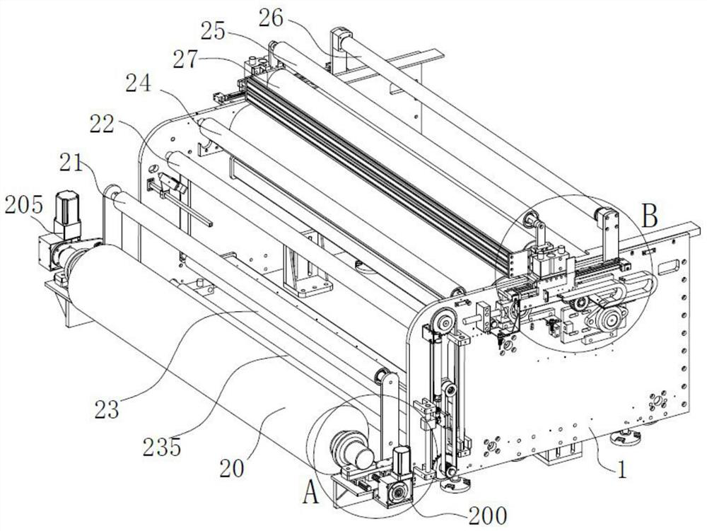 A scanning type textile digital printing equipment