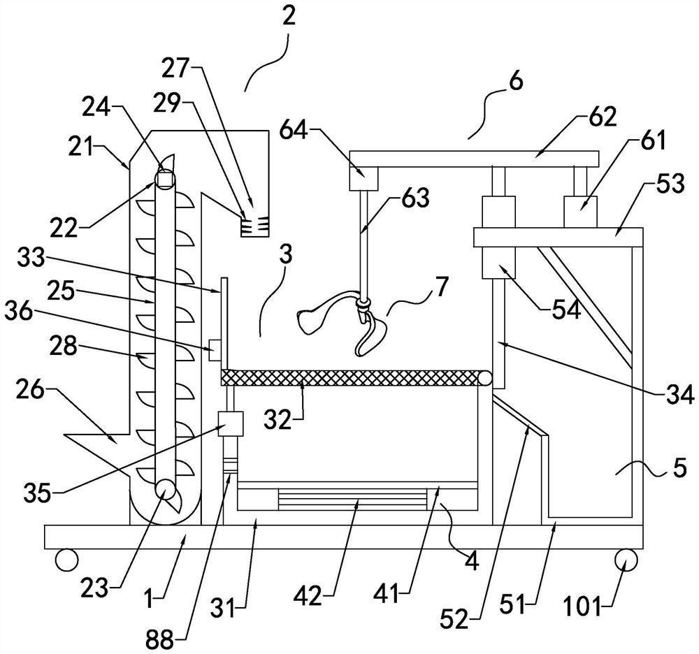 Sand screening system for engineering supervision construction and screening method thereof