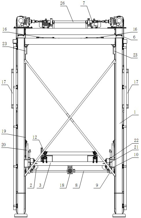 Pallet loading and unloading device