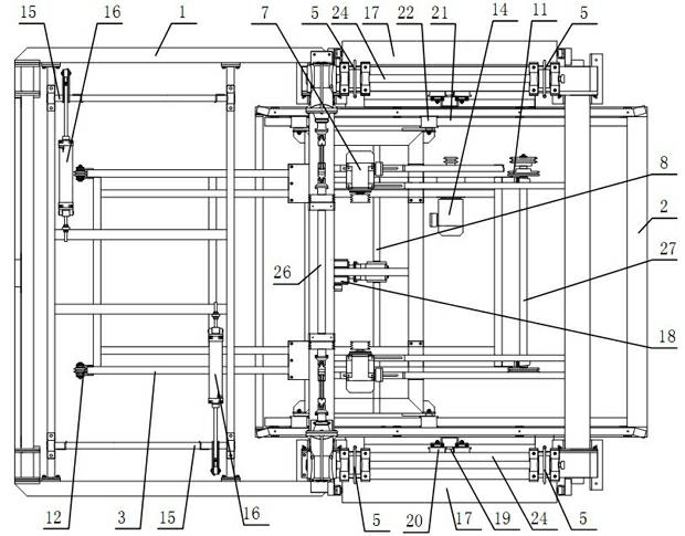 Pallet loading and unloading device