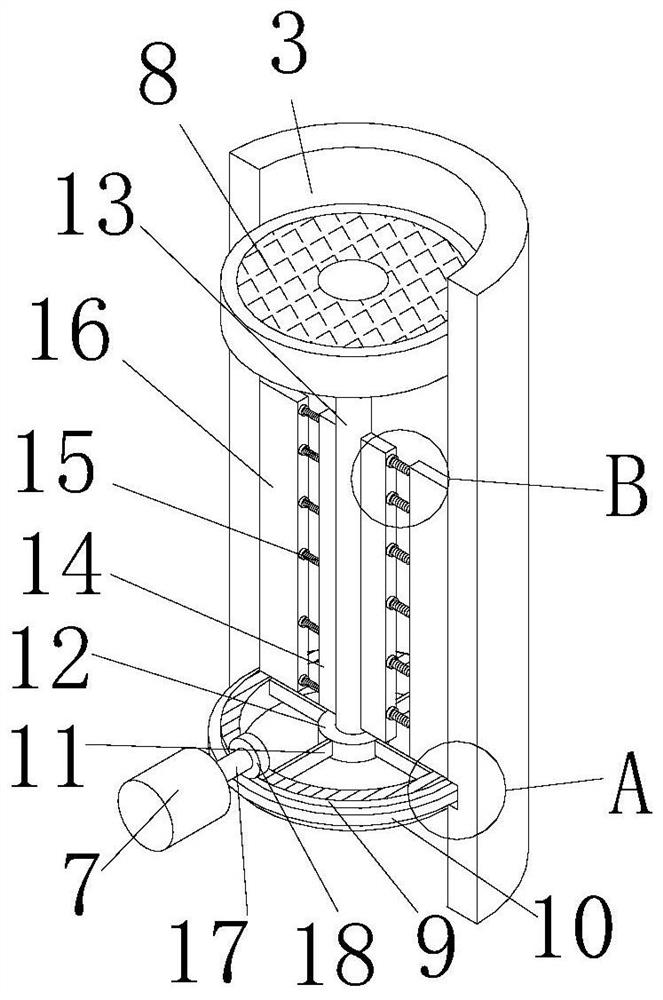 Gas flushing and blowing defrosting device based on condenser in quick-frozen food production