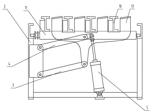 Pneumatic overturning conveying device