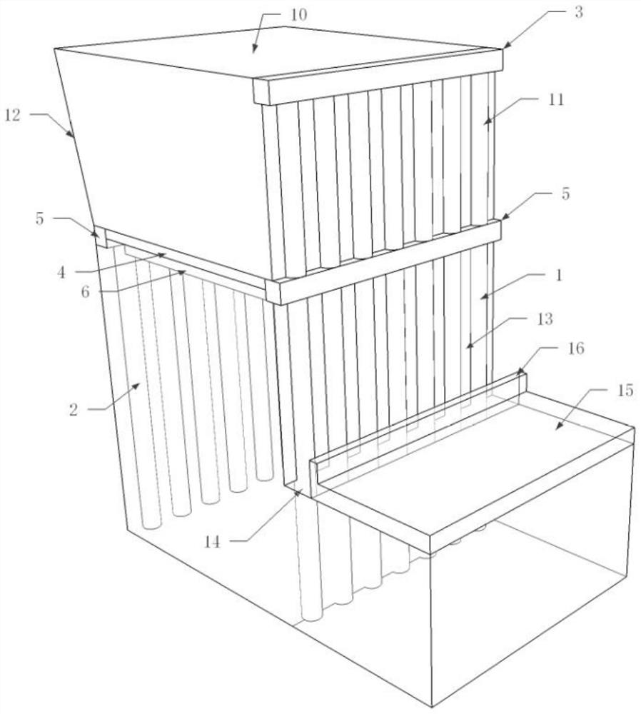 Unloading type combined retaining structure and construction method thereof