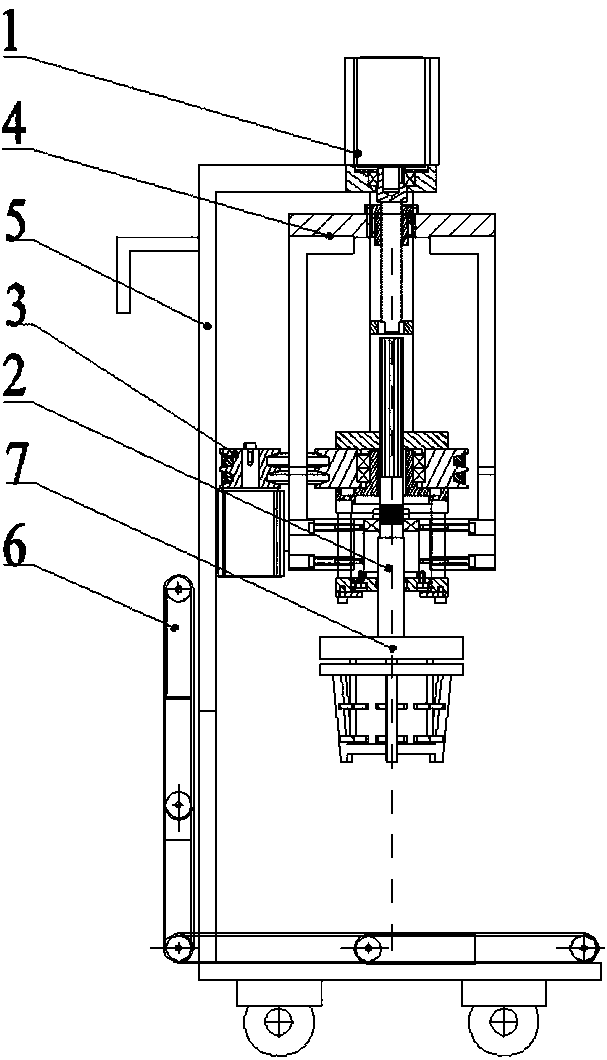 Planet wheel type viscous coating automatic efficient mixing device