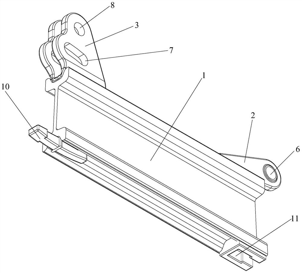 Monorail crane heavy rail suspension device and rail system