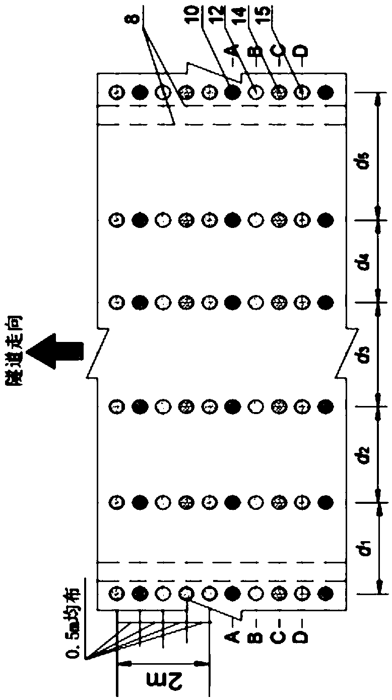 Layered and sequential grouting reinforcement treatment method for sunk vault of urban tunnel