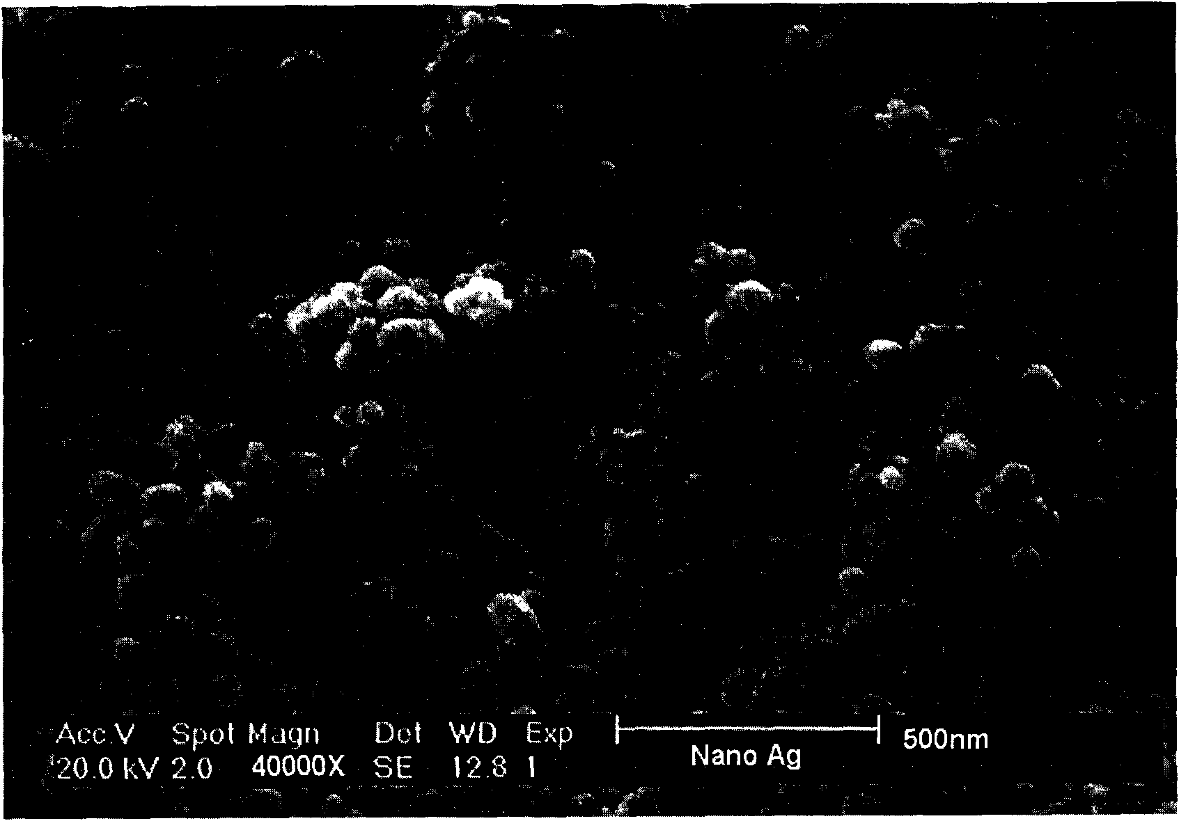 Method for preparing nano-scale silver powder