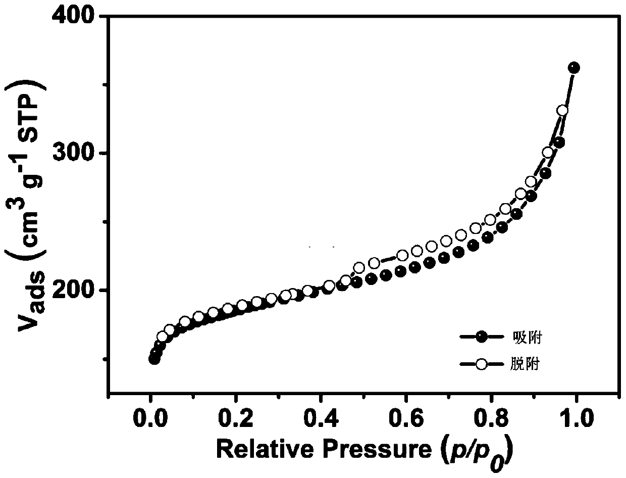 Nitrogen, sulfur co-doped carbon-supported non-noble metal oxygen reduction catalyst and preparation method