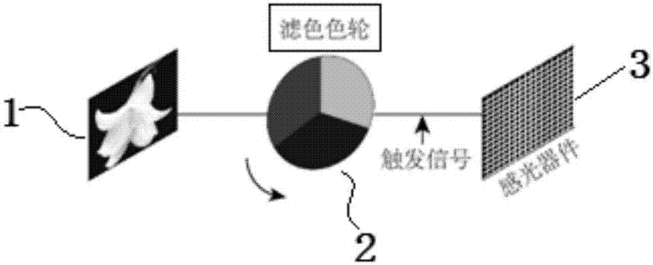 Field order display camera system based on motion compensation