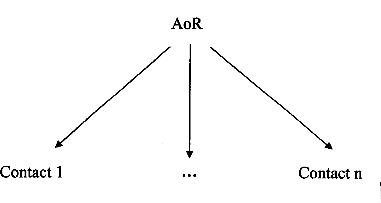 Method for putting user mark structure in communication network