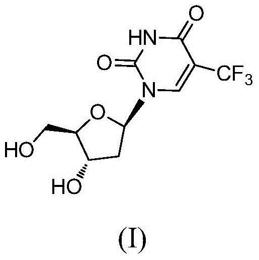 Novel trifluridine crystal form and preparation method thereof