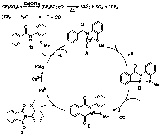 Preparation method of N-(2-methylthiophenyl)isoindole-1,3-diketone compound