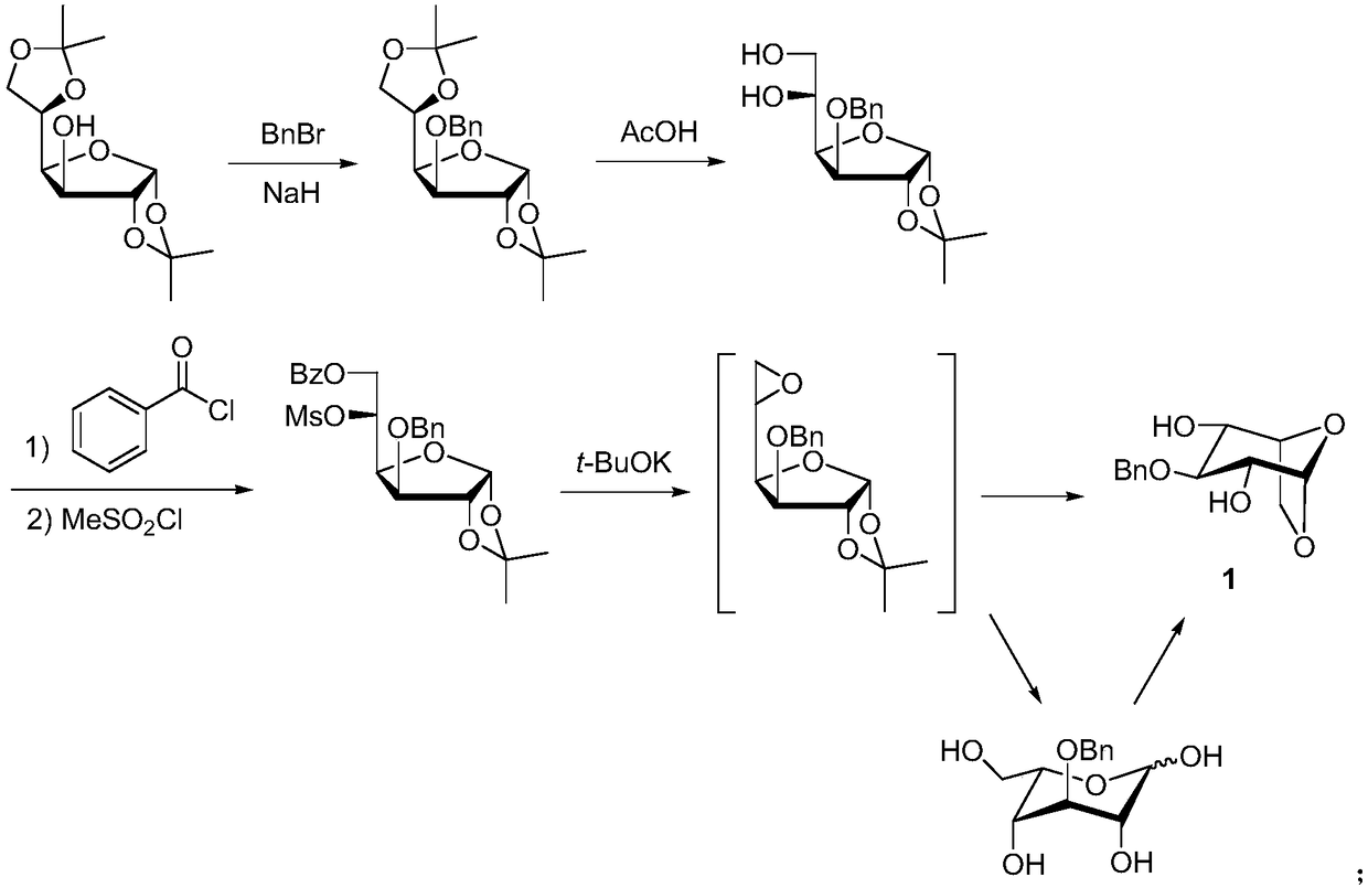 Method for synthesizing fondaparinux sodium monosaccharide intermediate