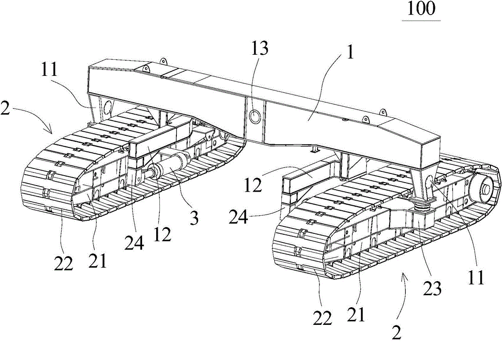 Throw-off carriage and running gear thereof