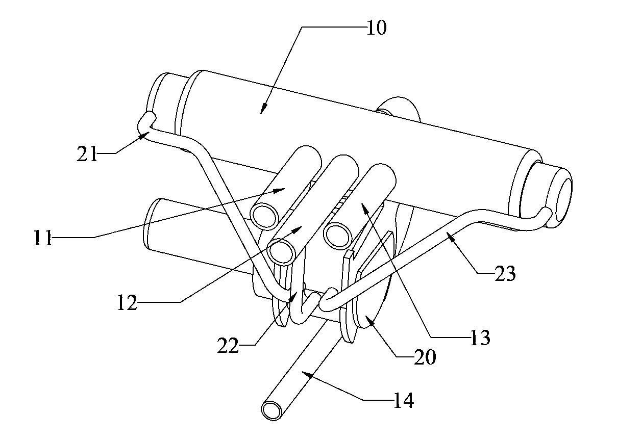 Four-way valve used for R32 refrigerant, and air conditioner