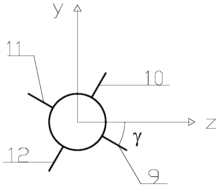 Canard configuration missile general structure with roll and despun stabilizing function