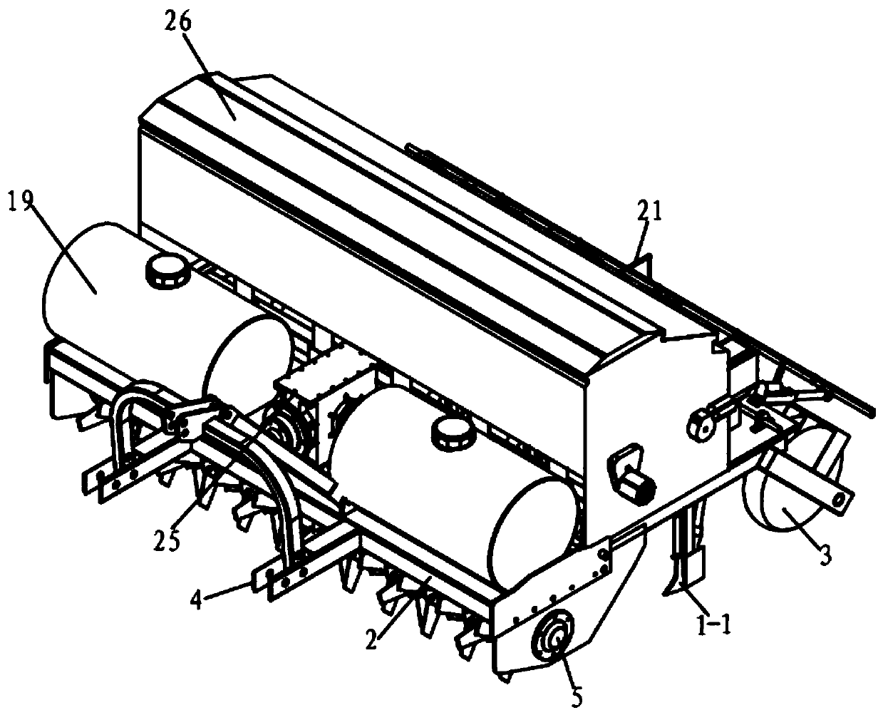 Combined seeding machine