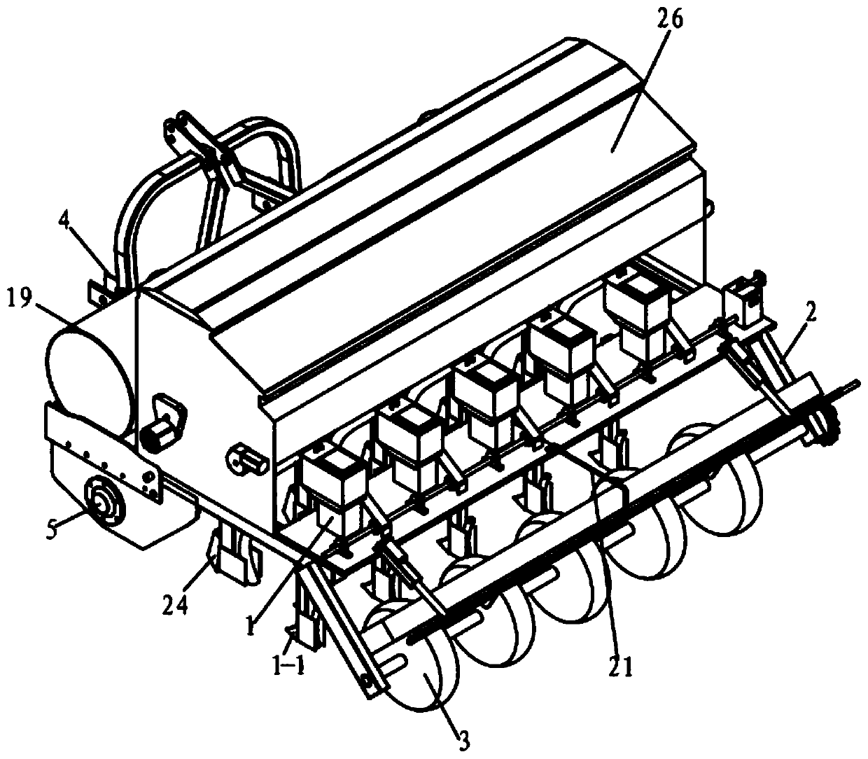 Combined seeding machine