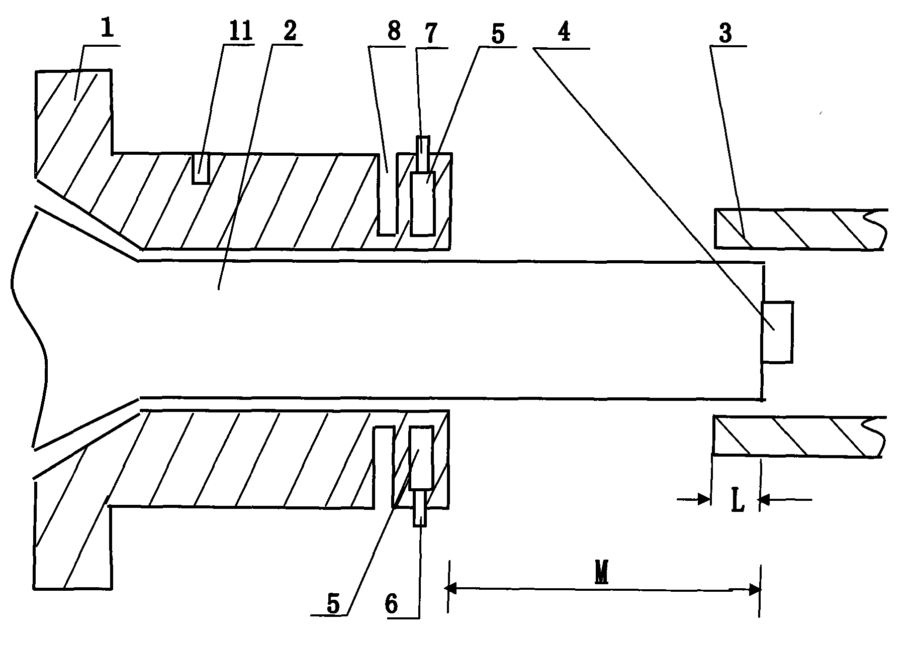 Pre-setting supporting assembling die for plastic extruder