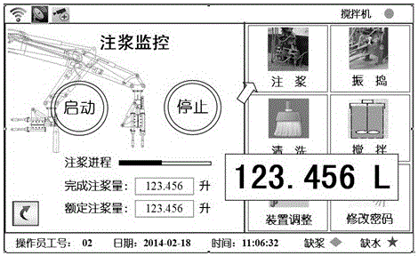 An automatic control system for abnormal concrete grouting and vibrating equipment