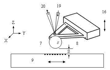 Super-resolution microscopic imaging method and system based on microcantilever and microsphere combined probe