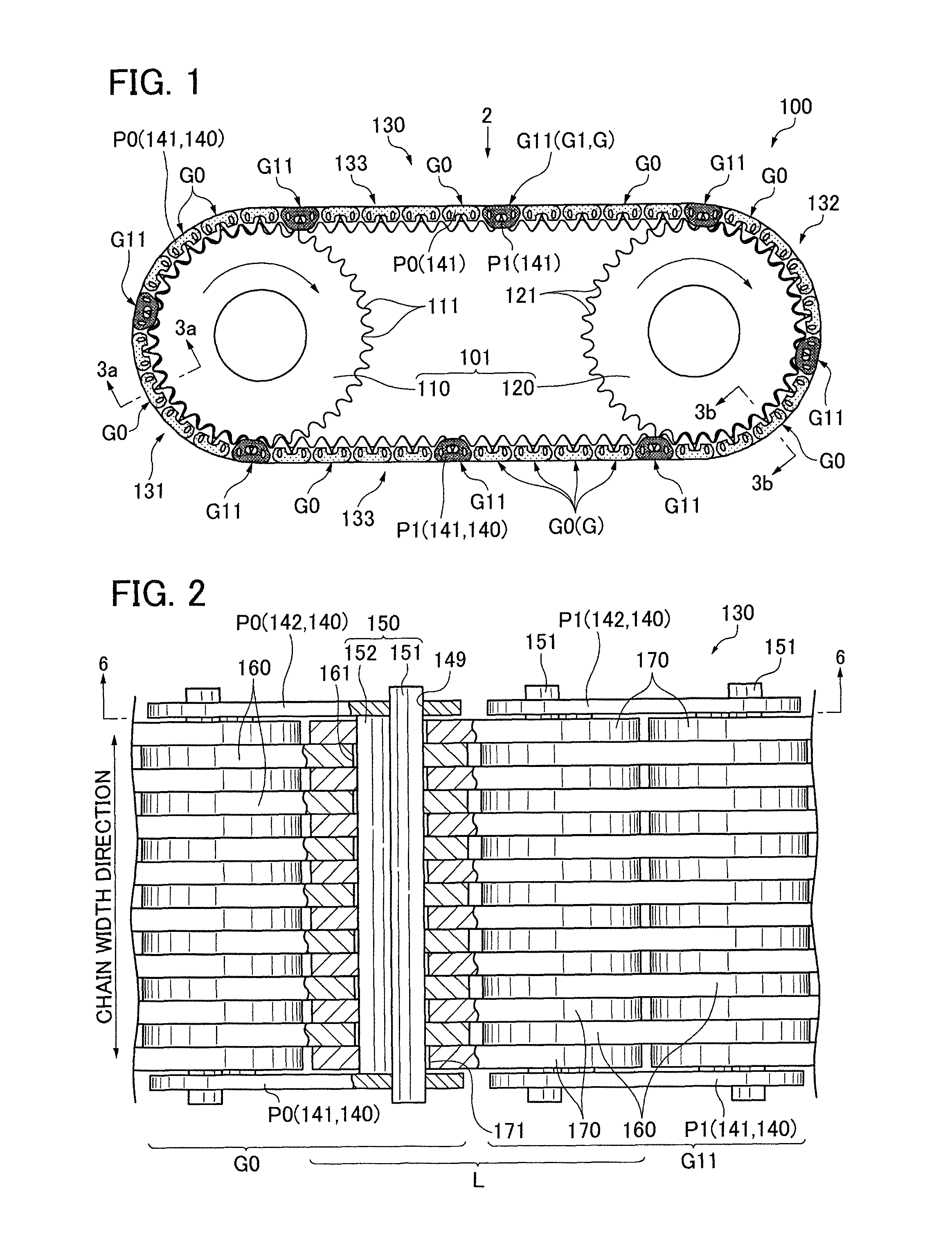 Chain transmission device