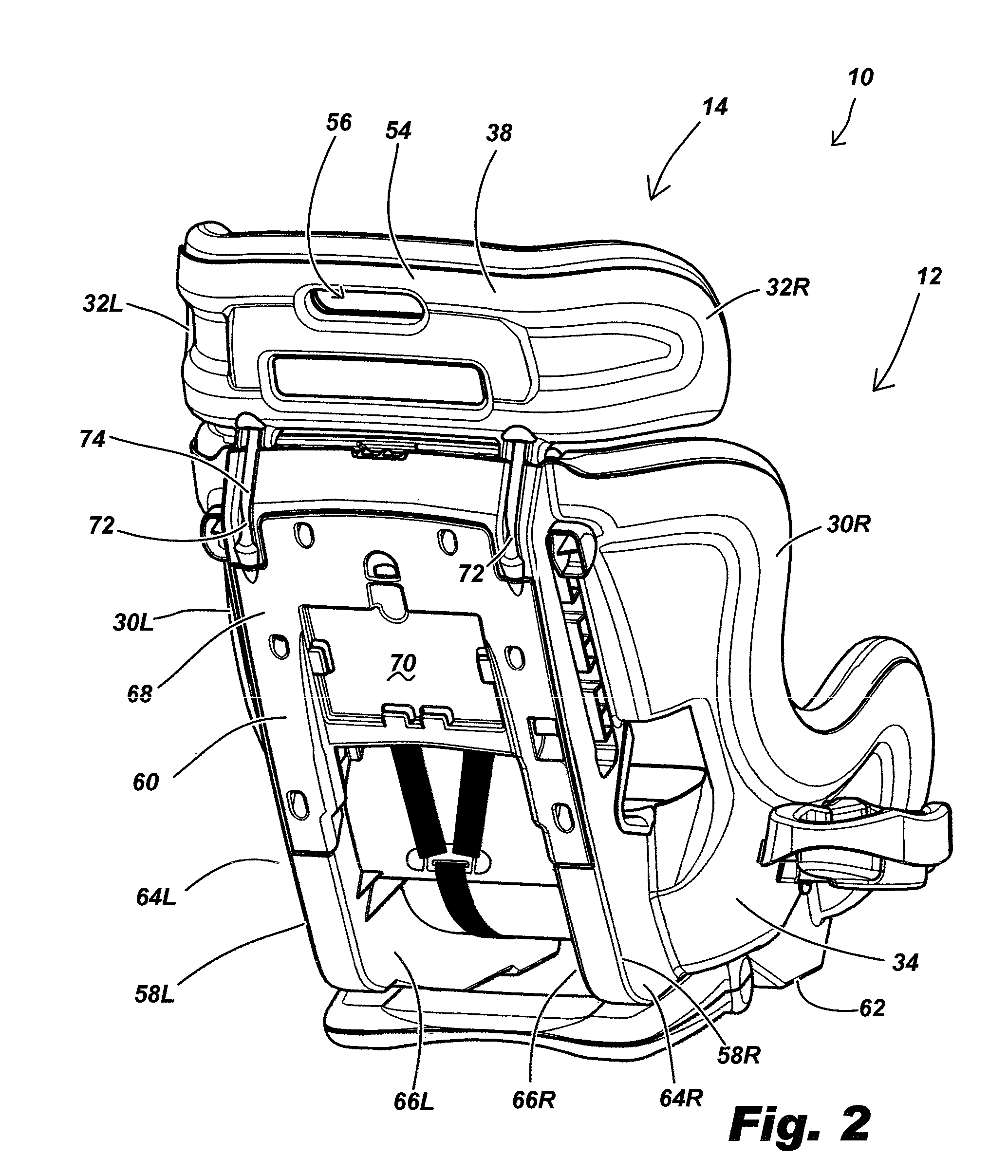 Juvenile convertible car seat