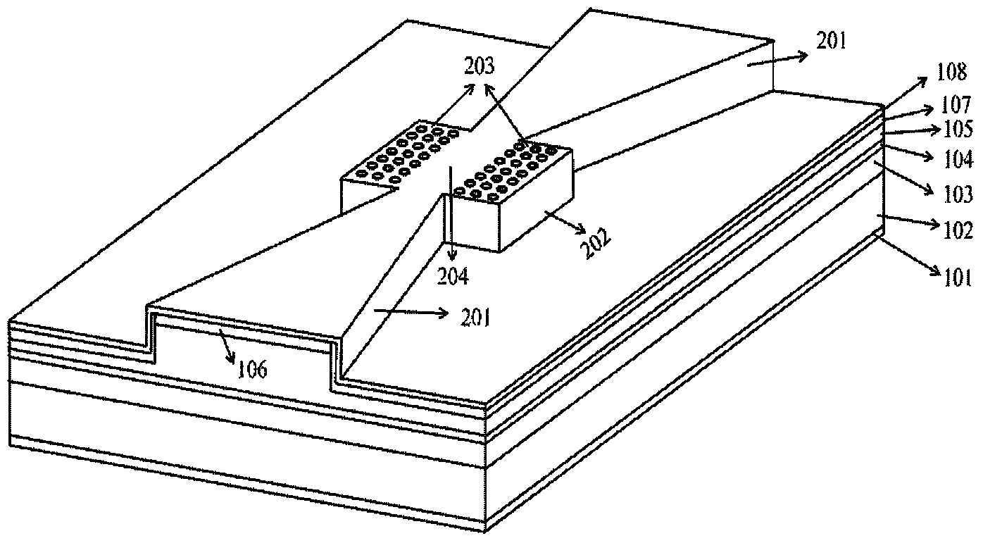 Single-mode photonic crystal edge-emitting semiconductor laser device