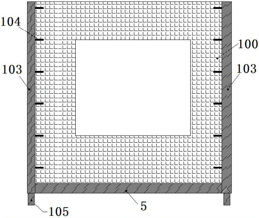 Integrated assembly type residential system and construction method thereof