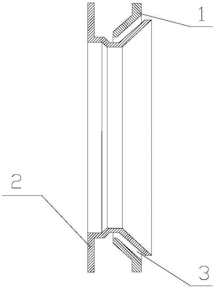 Machining method of flange plate taper sleeve