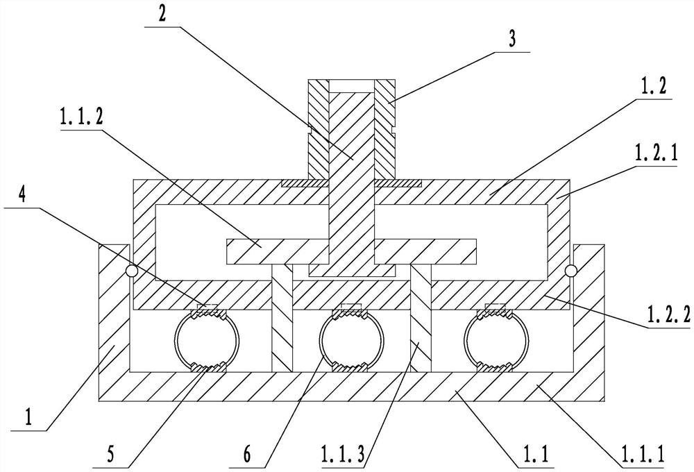 Copper-aluminum transition junction box for switch in front of meter