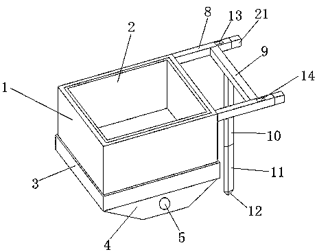 Trolley for mining materials