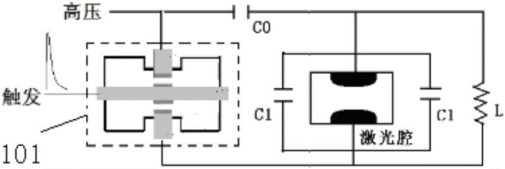 High-voltage high-current single-pulse discharge switch and high-energy excimer laser