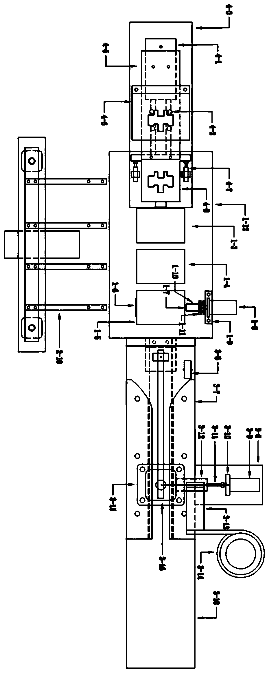 Automatic flattop chain production device and production method