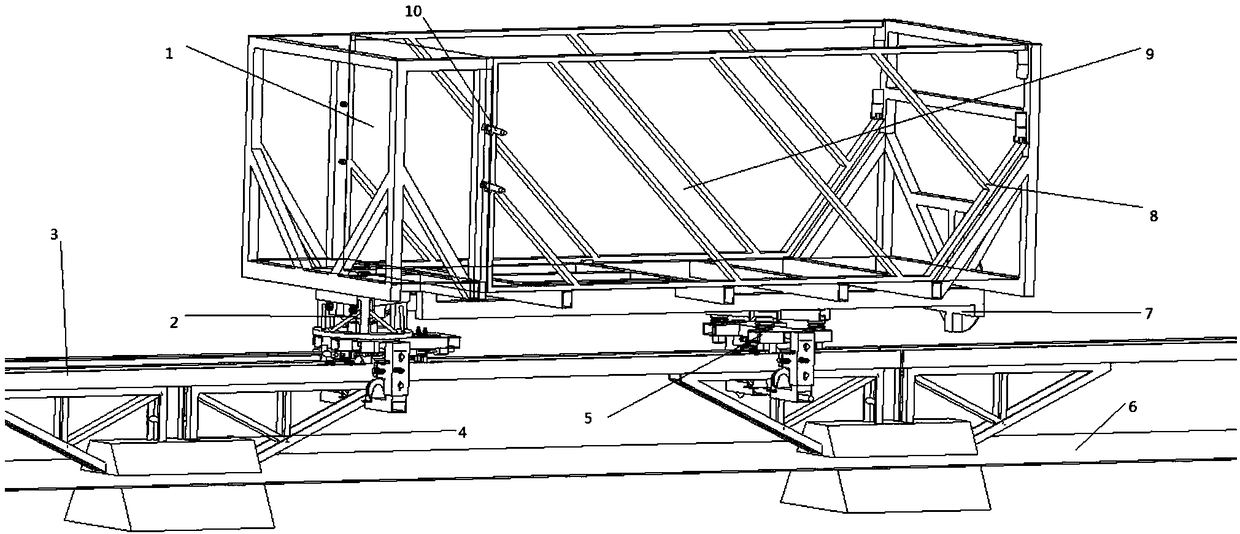 Electric traction type remotely controllable mountain monorail transport machine