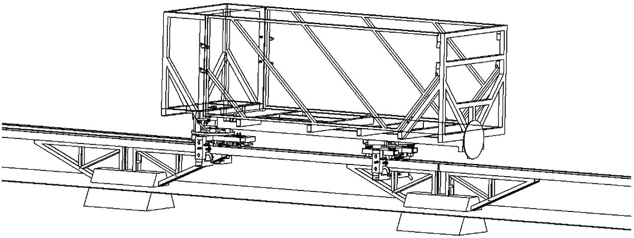 Electric traction type remotely controllable mountain monorail transport machine