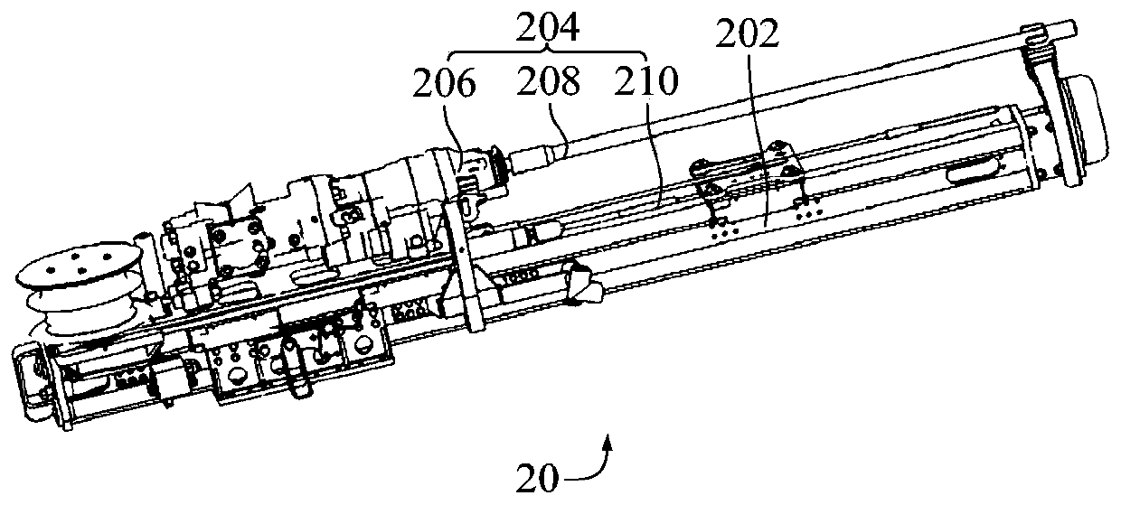 Splitting mechanism and excavating equipment