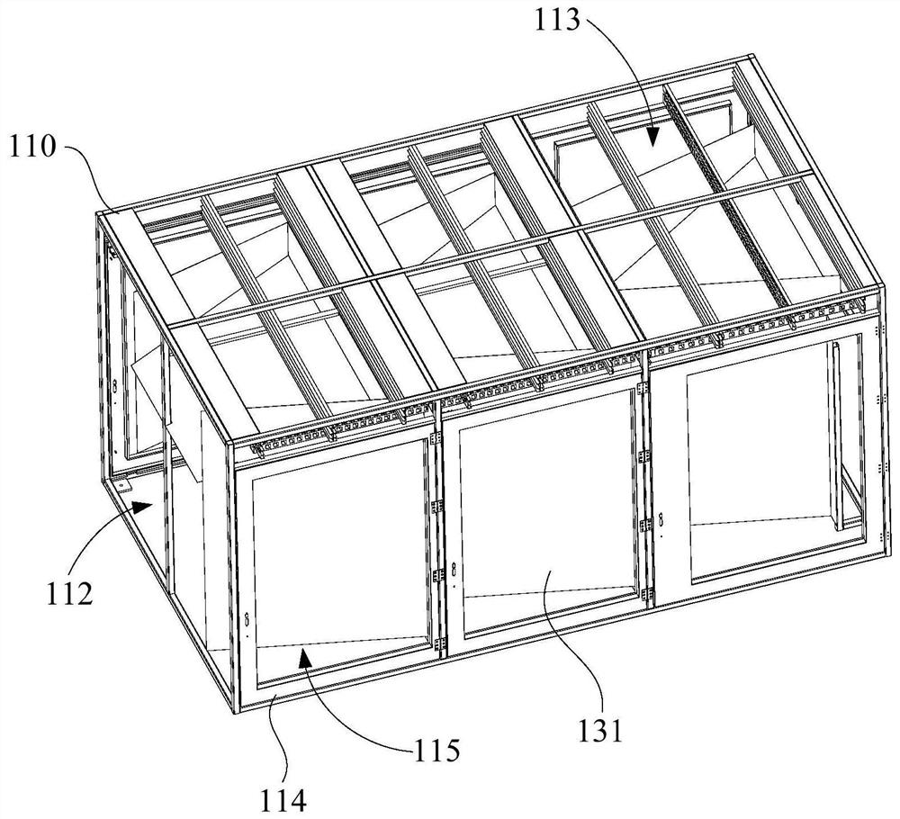 Movable uniform air distribution and flow guide air purification equipment