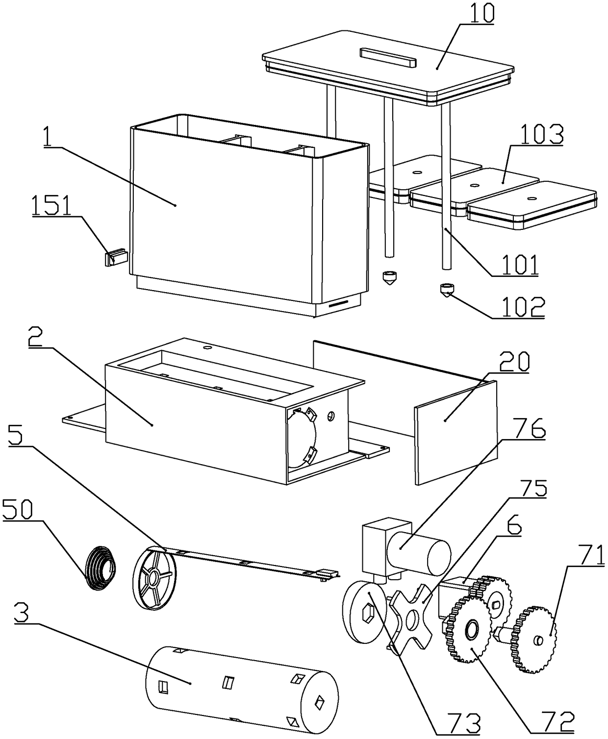 Lateral-filtering-type fish tank